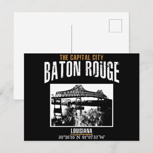 Baton Rouge Postkarte (Vorne/Hinten)