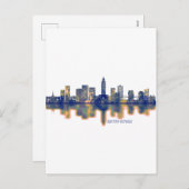 Baton Rouge Skyline Feiertagspostkarte (Vorne/Hinten)
