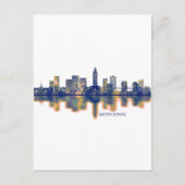 Baton Rouge Skyline Feiertagspostkarte (Vorderseite)