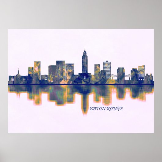 Baton Rouge Skyline Poster (Vorne)