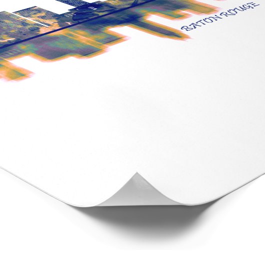 Baton Rouge Skyline Poster (Ecke)