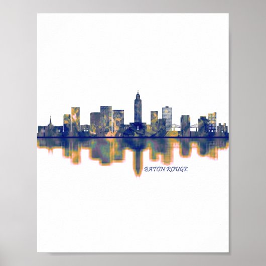 Baton Rouge Skyline Poster (Vorne)