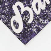 Baton Twirler Fleece Blanket Lila Spritzer (Ecke)