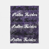 Baton Twirler Fleece Blanket Lila Spritzer (Vorderseite)