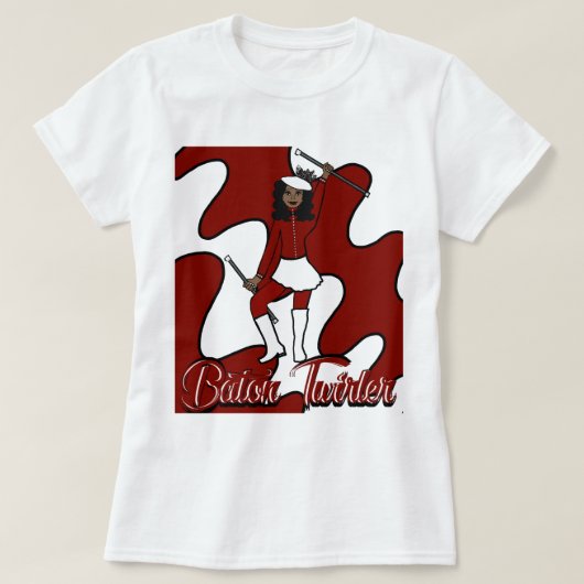 Baton Twirler T - Shirt / Rot (Design vorne)