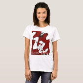 Baton Twirler T - Shirt / Rot (Vorne ganz)