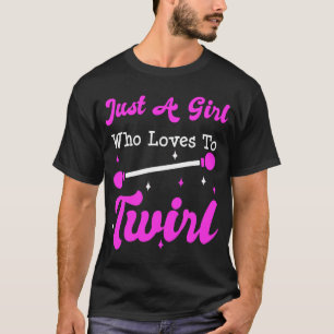 Baton Twirler Twirling Majorette Funny Gift  T-Shirt
