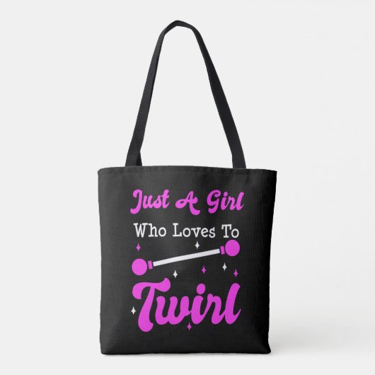 Baton Twirler Twirling Majorette Funny Gift Tasche (Rückseite)