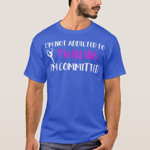 Baton Twirler verpflichtete sich, Funny Majorett z T-Shirt