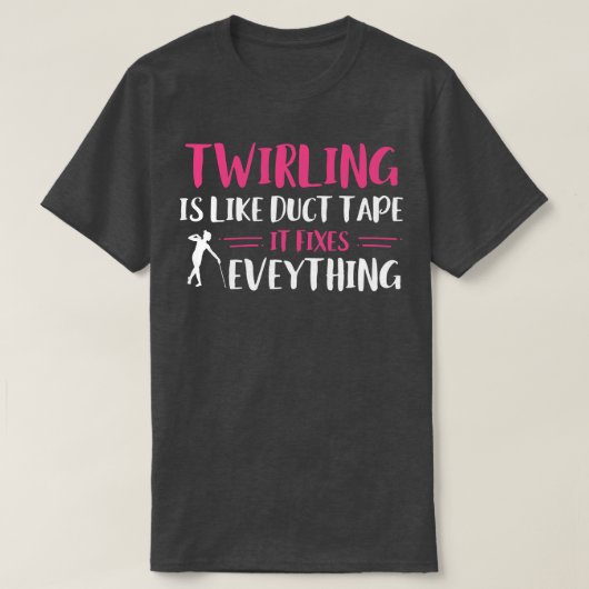 Baton Twirler wirling fixt alles Funny Majo T-Shirt (Design vorne)