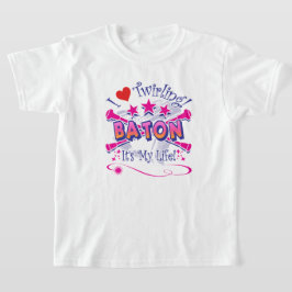 Baton Twirlers, ich Liebe Twirling, Baton T-Shirt