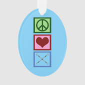 Baton Twirling Blau Ornament (Vorderseite)