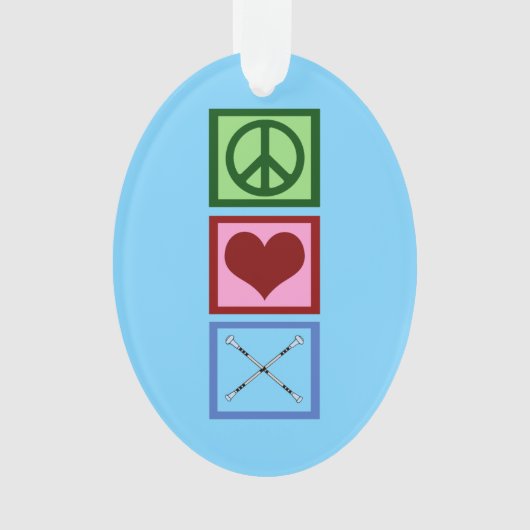 Baton Twirling Blau Ornament (Vorderseite)