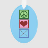 Baton Twirling Blau Ornament (Rückseite)