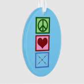 Baton Twirling Blau Ornament (Vorderseite)