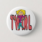 Baton Twirling Button (Vorderseite)