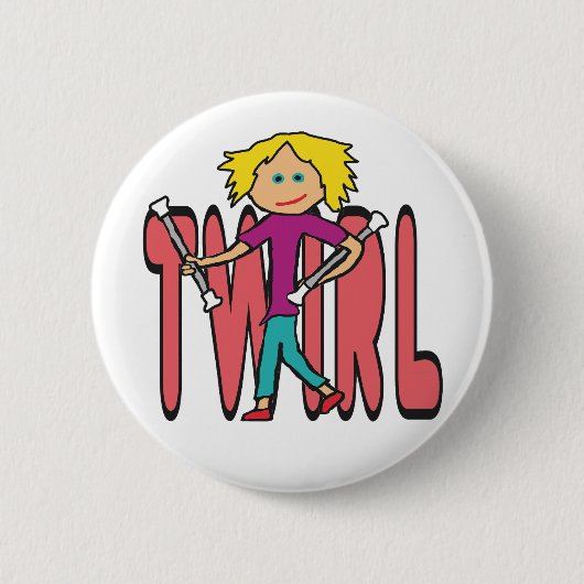 Baton Twirling Button (Vorderseite)