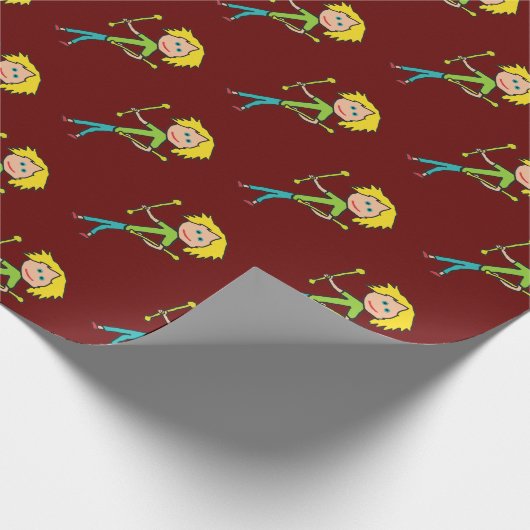 Baton Twirling Geschenkpapier (Ecke)