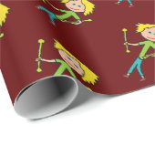 Baton Twirling Geschenkpapier (Rolleneckpunkt)