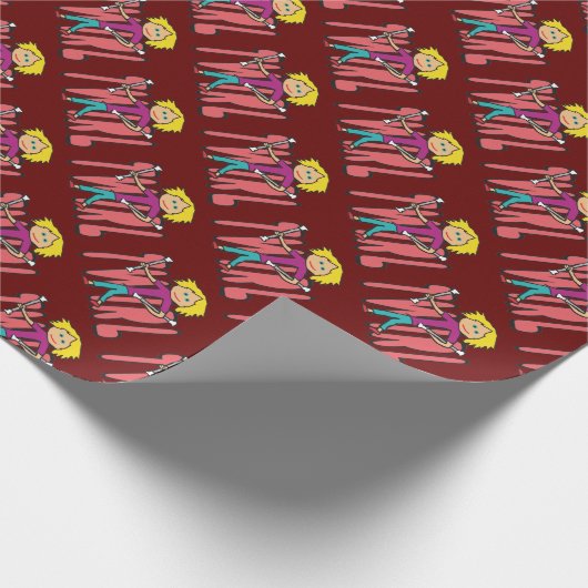 Baton Twirling Geschenkpapier (Ecke)