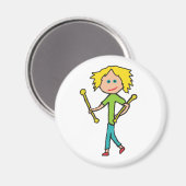 Baton Twirling Magnet (Vorderseite/Rückseite)