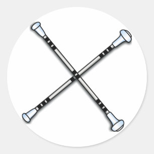 Baton/Twirling Runder Aufkleber