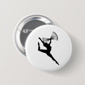 Baton Twirling Tance Button (Vorne & Hinten)