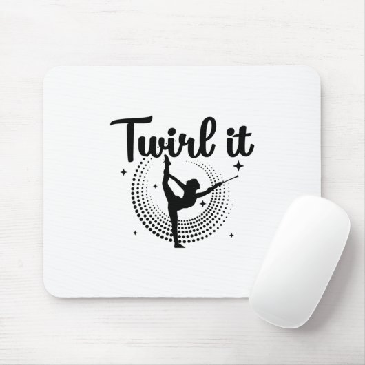 Baton Twirling| Tanzgeschenk für Majoret Mousepad (Mit Mouse)