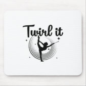 Baton Twirling| Tanzgeschenk für Majoret Mousepad (Vorne)