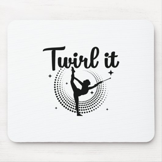 Baton Twirling| Tanzgeschenk für Majoret Mousepad (Vorne)