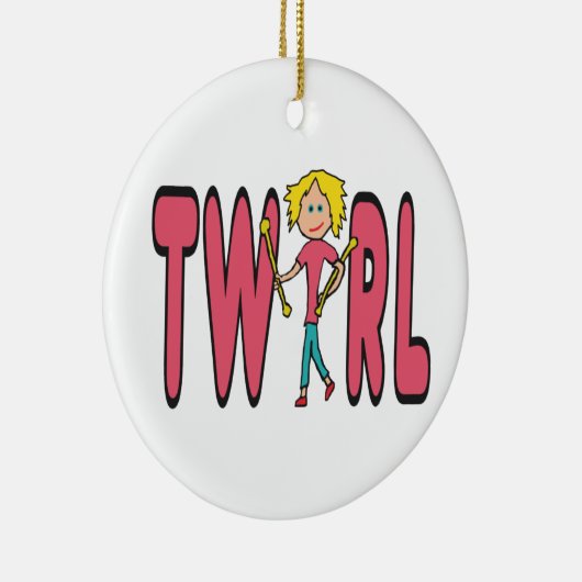 Baton Twirling Twirl Keramik Ornament (Rechts)