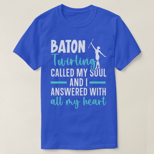 Baton Wirling Gymnastik Majorette Baton wirler T-Shirt (Design vorne)