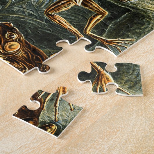 Batrachia Frogs von Ernst Haeckel Puzzle (Seite)