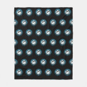 Bats and Trees Against the Moon Fleecedecke (Vorderseite)