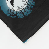 Bats and Trees Against the Moon Fleecedecke (Ecke)