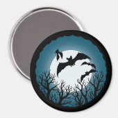 Bats and Trees Against the Moon Magnet (Vorderseite/Rückseite)