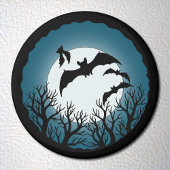 Bats and Trees Against the Moon Magnet