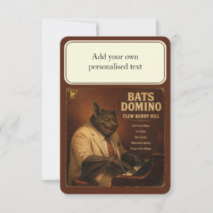 Bats Domino Album: Eine Parodie Einladung