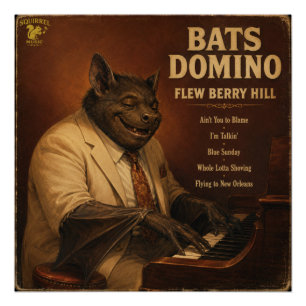 Bats Domino Album: eine Parodie Poster