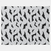 Bats Everywhere Halloween Plush Fleecedecke (Vorderseite (Horizontal))