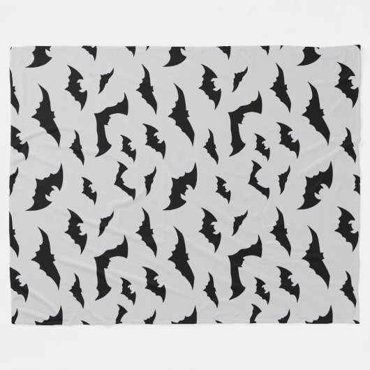 Bats Everywhere Halloween Plush Fleecedecke (Vorderseite (Horizontal))