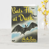 Bats Fly At Dusk Karte (Gelbe Blume)