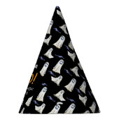 Bats & Ghosts Pattern Halloween Geburtstagsparty-H Partyhütchen (Rechts)