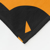 Bats, pumpkin heads and spiders Halloween Plush Fleecedecke (Ecke)