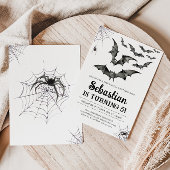 Bats Spooky Halloween Geburtstagsparty Einladung