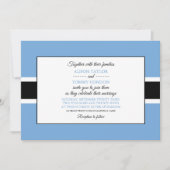 Batswanaflagge, Flagge von Botswana Hochzeit Einladung (Vorderseite)