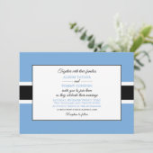 Batswanaflagge, Flagge von Botswana Hochzeit Einladung (Stehend Vorderseite)