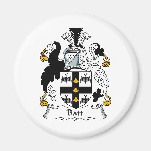 Batt-Familienwappen Magnet (Vorne)