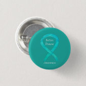 Batten Disease Awareness Ribbon Art Button (Vorne & Hinten)