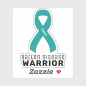 Batten Disease Warrior Vinyl Sticker (Blatt)